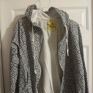Analog Graphic Full-Zip Hoodie Sweatshirt Men’s Large